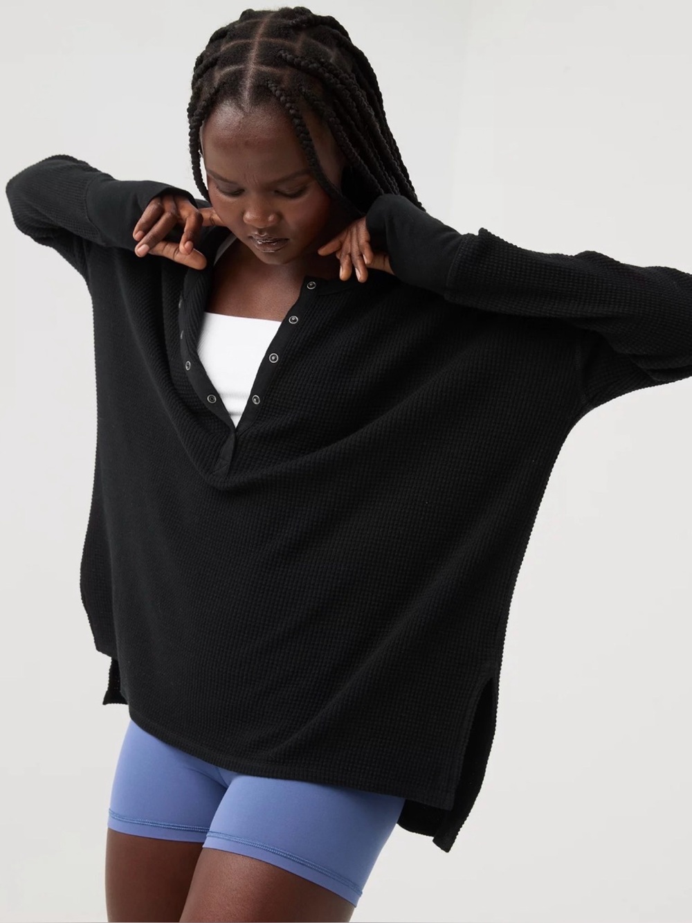 OFFLINE By Aerie Wow! Waffle Henley T-Shirt